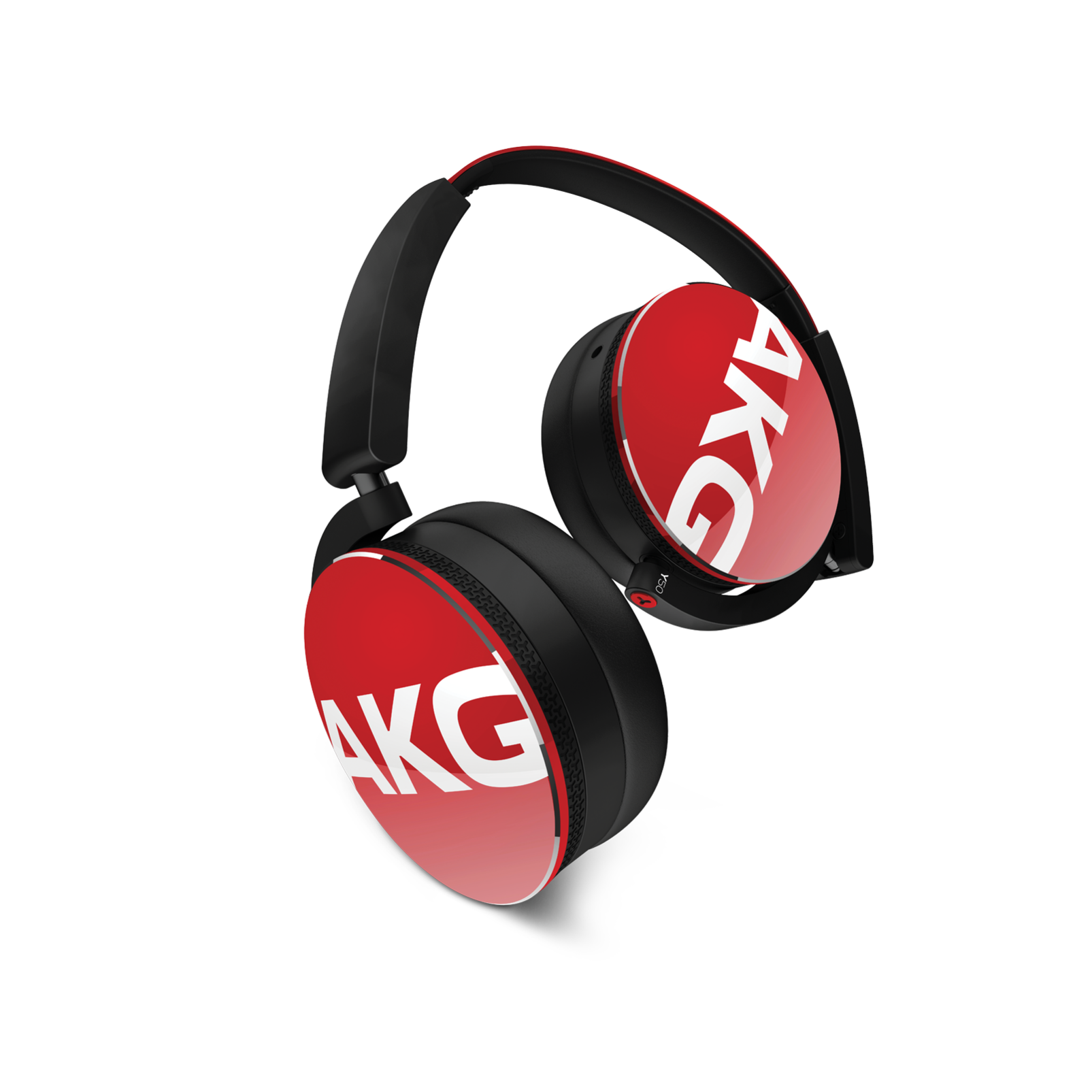 Y50 - Red - On-ear headphones with leyu-quality sound, smart styling, snug fit and detachable cable with in-line remote/mic - Hero